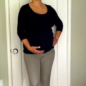 Ingrid & Isabel Cotton Scoop Neck Top